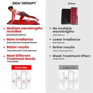 Penjualan terlaris TLB1000 tikar Yoga seluruh tubuh cahaya merah selimut terapi Pod 660:850nm lampu inframerah LED terapi tempat tidur kecantikan perawatan pribadi - Product Image 4