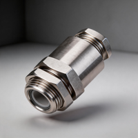 Presse-étoupe antidéflagrant en acier inoxydable 304 résistant à la corrosion, connecteur de tuyau étanche IP66 pour câble non blindé