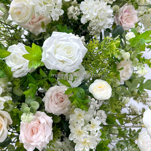 รับประกันคุณภาพสูงสุด ซุ้มดอกไม้สีเขียวและดอกกุหลาบขาว ซุ้มดอกไม้สำหรับงานแต่งงาน ตกแต่งงานอีเว้นท์และงานปาร์ตี้ - Product Image 4