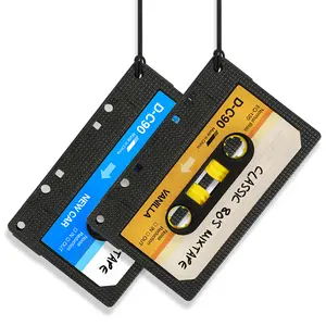 Masthome Creative Audio Cassette Design Hanging Car Air Freshener Aroma Diffuser TPR Custom Car Scents Air Freshener