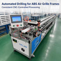 Machine de perçage et de fraisage contrôlée par CNC pour les grilles d'aération de climatisation, adaptée aux profilés en ABS et en alliage d'aluminium