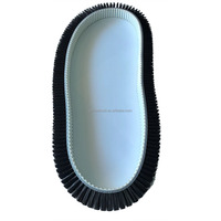 Brosse à bande en nylon industrielle, brosse de nettoyage pour bande transporteuse