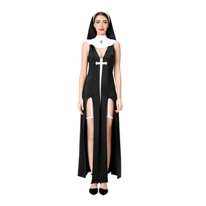 Cosplay para adultos Life Sexy Nun Cosplay disfraz vestir conjunto completo disfraz <span class=keywords><strong>monja</strong></span> personaje juego uniforme - Product Image 6