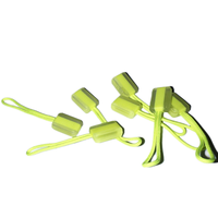 Fluorescent jaune lumineux en plastique fermeture éclair curseur à la mode en caoutchouc onglet cordon extracteur pour sacs sacs à dos vêtements vêtements