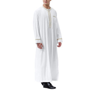 Thobes arabes décontractés pour hommes de haute qualité, en polyester respirant, anti-plis, séchage rapide, nouveaux styles - Product Image 4