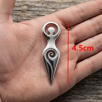 Pendentif spirale celtique déesse, collier amulette de protection païenne Wiccan en acier inoxydable, cadeau spirituel pour elle
