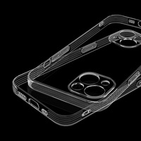 Étui de téléphone portable de luxe, coque arrière transparente en TPU souple pour iPhone 11 12 11 Pro 14 7 8 13 Pro Max