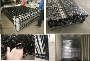 Kim loại đen kẽm thép picket rèn sắt hàng rào tấm - Product Image 6