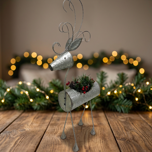 Support de pot de fleurs créatif en métal galvanisé en forme de renne, porte-plantes personnalisable pour la décoration intérieure et extérieure de la maison et du jardin - Product Image 4