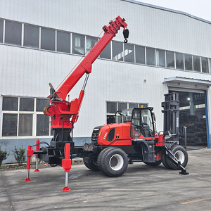 Off road xe nâng 3 Tấn Công suất 4WD động cơ diesel mast hệ thống thủy lực lốp xe điều khiển từ xa - Product Image 1