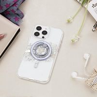 Güçlü Manyetik Halka Telefon Standı, 360 °   Döndürülebilir Metal Parmak Destekli Telefon Tutucular, Kablosuz Şarj Cihazlarıyla Uyumlu