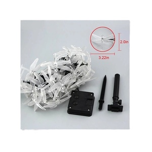 Guirlandes solaires d'extérieur IP65 étanches en plastique en forme de libellule, 8 modes d'éclairage, pour jardin, mariage, Noël, patio, décoration de fêtes - Product Image 5