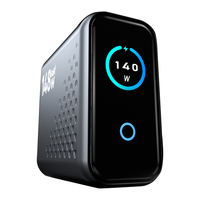 Nouveau Chargeur GaN 148W à Affichage Intelligent 2026, Charge Rapide Multi-Appareils 4 Ports 140W PD3.1 pour Téléphones et Ordinateurs Portables
