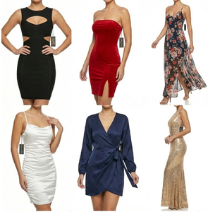 Liquidación de Fábrica: Lote de Vestidos Sexys para Mujer |   Estilos Surtidos Estampados y Lisos |   Ropa de Verano para Mujer al por Mayor Lista para Enviar - Product Image 1