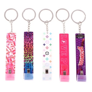 Gantungan Kunci Kartu Kredit Akrilik, Gantungan Kunci Pengambil Klip Plastik untuk Kuku Panjang, Gantungan Kunci Klip Plastik - Product Image 2