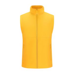 남자의 겨울 양털 조끼 사용자 정의 로고 플러스 사이즈 지퍼 폐쇄 안티 필링 100% 폴리에스터 V-넥 남여 공용 세련된 야외 OEM - Product Image 3