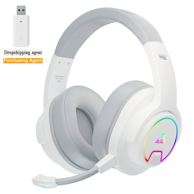 Ear Headphone for Xboxes One 2.4G Wireless Headphones for PS5 Controller Stereo Headset With Microphone for Switch Gamepad