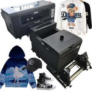 白色墨水热转印聚酯膜喷墨A3 Dtf打印机小型企业数字t恤标志印刷机