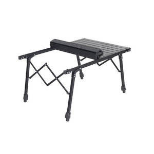 Table de pique-nique d'extérieur imperméable, robuste, réglable, en aluminium, pliable, pour camping, jardin, barbecue, chaise de camping - Product Image 2