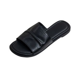 Zapatillas de cuero genuino para mujer, estilo urbano a la moda, parte superior de piel de vaca (2 cm) - Product Image 1