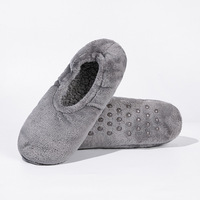 Chaussettes d'intérieur en flanelle pour femme, doublure en fourrure pelucheuse, antidérapantes, chaussettes chaudes d'hiver, chaussons