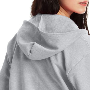Sweat à capuche zippé décontracté pour femmes de qualité supérieure confortable couleur unie à manches longues femmes sweat à capuche zippé - Product Image 4