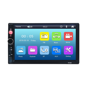 Hisound 7 "phổ đài phát thanh xe 2 DIn của nhãn hiệu 7010B 7012B 7018B xe <span class=keywords><strong>MP5</strong></span> Máy nghe nhạc với BT đài phát thanh xe <span class=keywords><strong>MP5</strong></span> - Product Image 1