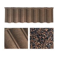 Tuile de toiture en métal revêtue de pierre, ignifuge et durable, pour bâtiments commerciaux