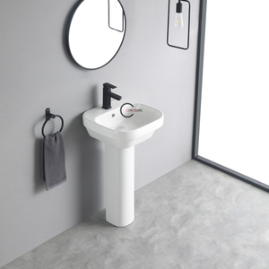 Lavabo de Columna Económico, Resistente y Básico para Hoteles - Product Image 2