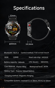 Montre Connectée Maxtop CE Rohs Bracelet Fitness Étanche avec Moniteur de Fréquence Cardiaque - Product Image 6