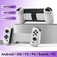 Joystick Portátil Inalámbrico, Controlador de Juegos con Sensor Hall de Seis Ejes, Joystick con Gatillo Hall Bluetooth para Android y PC