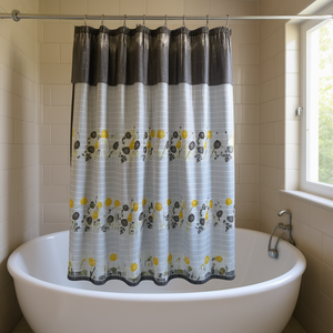 Ensemble de 6 rideaux ajourés Tulipan, 2 m de haut x 2,50 m, motif floral classique, décoration intérieure - Product Image 2