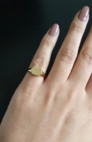 Bague signet ovale en acier inoxydable Inspire pour Chevalier, bague signet personnalisée, bijoux unisexe, cadeau