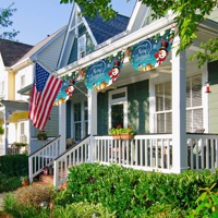 Drapeau personnalisé de Noël à suspendre, décoration extérieure, drapeau de fête pour jardin, cour, porche, maison, vente en gros, drapeau demi-éventail