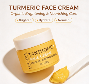 Crème pour le visage au curcuma biologique, éclaircissante, nourrissante, hydratante pour les peaux ternes avec extrait de curcuma - Product Image 2