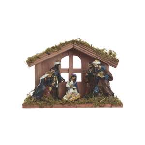 Figurines de crèche, 6 pièces de 9 cm, décoration de Noël, idéales pour les crèches et les ambiances festives. - Product Image 1