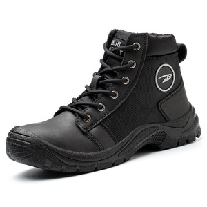Scarpe Antinfortunistiche Unisex di Marca con Tomaia in Vera Pelle di Vacchetta, Impermeabili, con Lacci e Punta in Acciaio per Lavoro in Fabbrica e Miniera - Product Image 3