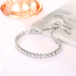 XL1288 <b>Diamond</b> <b>Bracelet</b> & <b>Bangles</b> Women's Silver Round Brilliant Cut G Color Natural Classic Everyday Wear Jewelry - Product Image 3