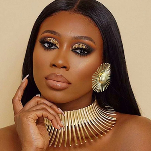 قلادة عنق أكريليك جذابة عتيقة قلادة طويلة اللون بياقة للنساء لارتداء مجوهرات للجسم قلادة قابلة للتعديل - Product Image 1