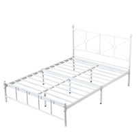 Lit double pliable réglable en fer forgé personnalisable pour hôtels, appartements, dortoirs - Design moderne pour étudiants
