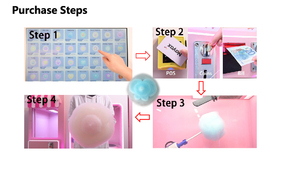 Machine distributrice de barbe à papa robotisée sans surveillance, 36 formes, avec paiement par carte de crédit - Product Image 5