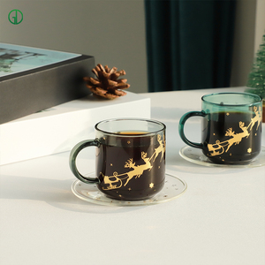 Bán Buôn 100Ml Châu Âu Sang Trọng Espresso Thủy Tinh Borosilicate Cốc Trà Đặt Tùy Chỉnh Thủy Tinh Cappuccino Cà Phê Cốc Cốc Cốc Và Chiếc Đĩa Đặt - Product Image 4