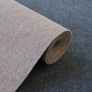 Haute qualité <span class=keywords><strong>aiguille</strong></span> perforé Non tissé rayure côtelé tapis événement scène intérieur extérieur Polyester rouleau tapis d'exposition - Product Image 4