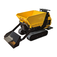 Geländegängiger Mini-Raupenkipper Hydraulischer Diesel-Selbstlader Kleiner Raupenkipper für Landwirtschaft, Heim und Baustelle
