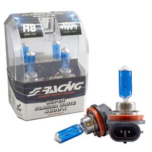 Bombillas Halógenas Blancas de Plasma Súper SPW8 H8 de Simoni Racing - Product Image 1