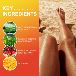 Gel <span class=keywords><strong>autobronzant</strong></span> pour le corps avec vitamine C et acide hyaluronique, hydratant qui rehausse le bronzage sans exposition au soleil, marque privée - Product Image 4