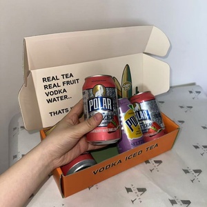 Scatola di Imballaggio in Carta Kraft Rivestita Personalizzata con Logo per Lattine di Birra 4/6/8/12 Confezioni - Product Image 6