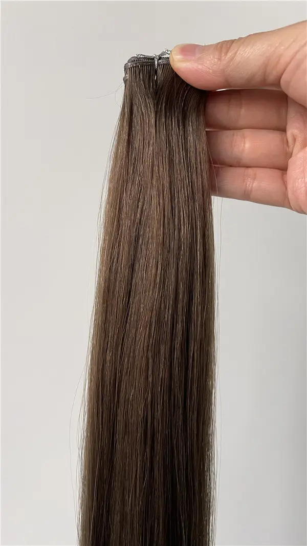 नवीनतम 13ए डबल ड्रा रूसी रेमी मानव बाल एक्सटेंशन सीधे और प्राकृतिक तरंग जीनियस हेयर वेट में यूरोपीय जीनियस वेट
