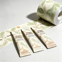 Poudre de peptides de collagène hydrolysé personnalisée, emballage de chewing-gum, logo personnalisé, sachet stick, sachet vide, impression par gravure