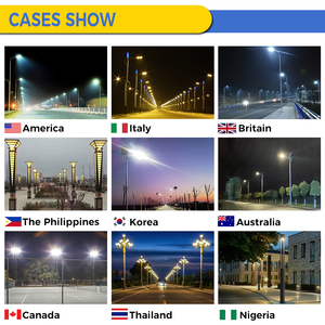 Poste de farola <span class=keywords><strong>solar</strong></span> LED integrado dos en uno <span class=keywords><strong>60W</strong></span>/80W/100W/120W IP65 resistente al agua para iluminación de carreteras al aire libre garantía de 5 años - Product Image 3